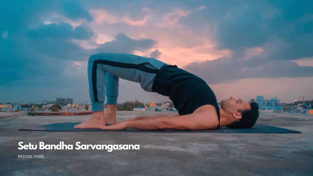 Setu Bandhasana ( Bridge Pose) / yoga pose for back pain with YOGAURMI -  YouTube